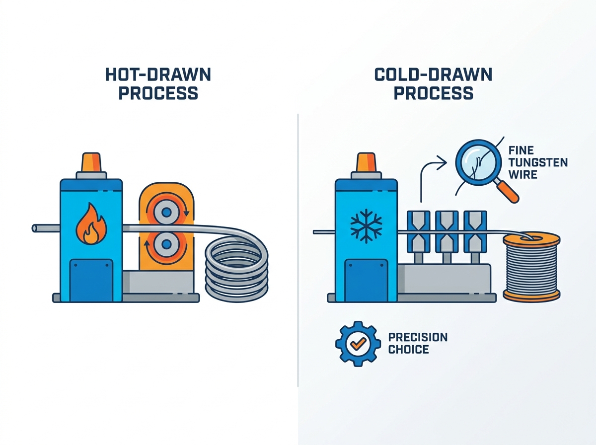 Cold-drawn tungsten wire drawing machine for fine wire production