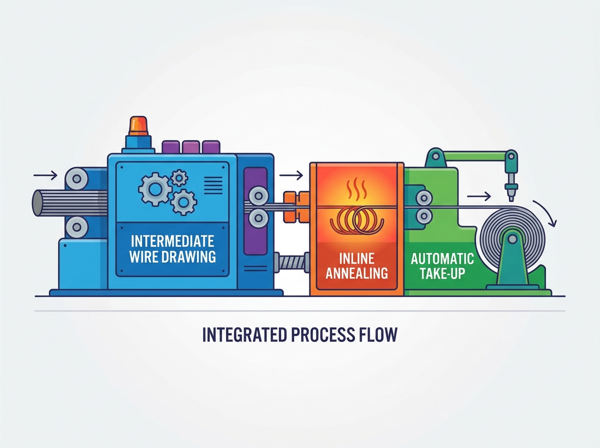 Integrated Intermediate Wire Drawing Line